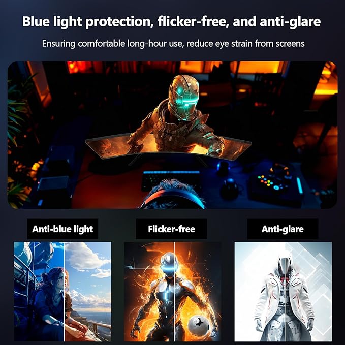 Z-Edge 27 inch Curved Gaming Monitor, FHD 1080P 280Hz Curved 1500R Computer Monitor, Ultra-Fast MPRT 1ms Monitor, 350nits, 16.7M Colors, 4000:1 Contrast, UG27P 2X DP 1.2 Ports and 2X HDMI 2.0 Ports