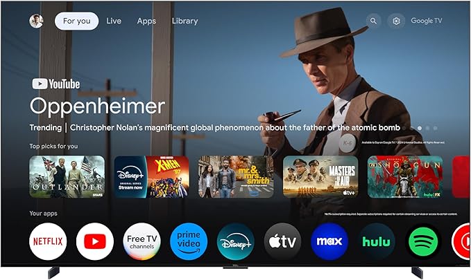 TCL 98-Inch Class QM7K Series QD-Mini LED 4K UHD Google Smart TV Best Premium Mini-LED TV - QLED, 144hz, 288hz Gaming Rate, Anti-Reflective Screen, Bang & Olufsen Audio, Atmos (98QM7K, 2025 Model)