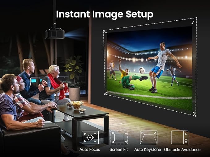 Yaber K3 Pro Projector with Subwoofer set Smart Projector with Google TV, 30W Speaker Sound by JBL, Dolby Audio, Home/Outdoor Movie Projector with WiFi6 and Bluetooth, Netflix 7000+app