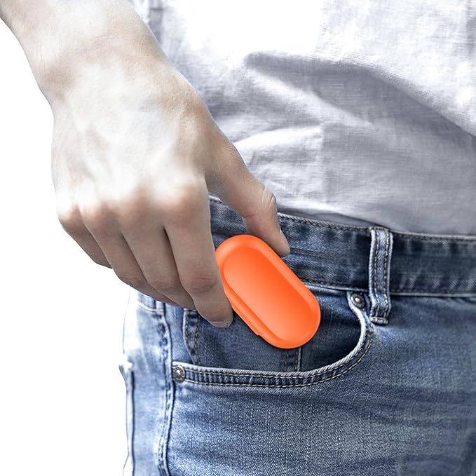 kurdene Wireless Earbuds Bluetooth 5.3 in Ear Buds Light Weight Headphones,Deep Bass Sound,Built in Mics Headset,Clear Calls Earphones for Sports Workout Orange