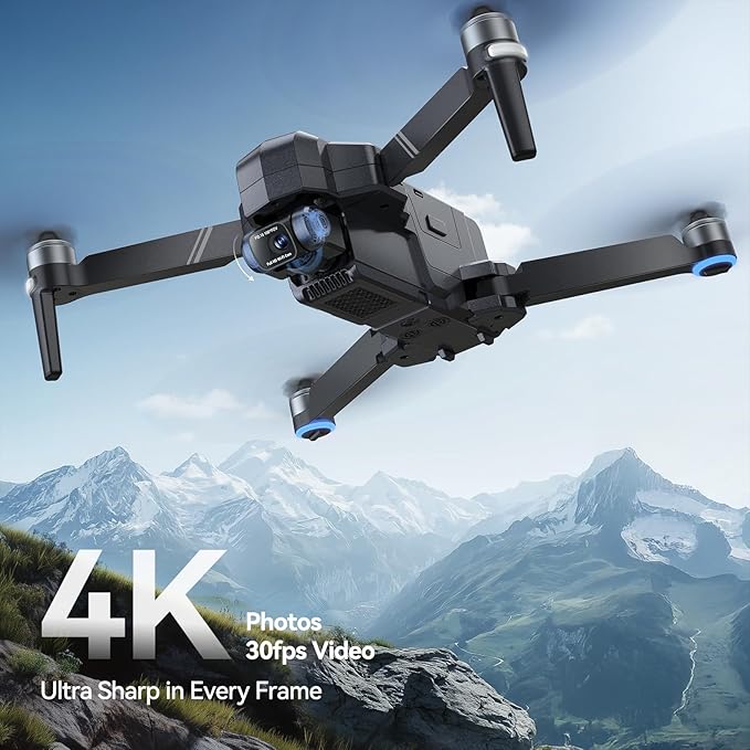 Ruko F11GIM2 Drones with Camera for Adults 4K, 64Mins Flight Time, Gimbal & EIS 4K Camera, 16404ft Digital video Transmission, GPS Auto-return Professional Quadcopter, Level 6 Wind Resistance