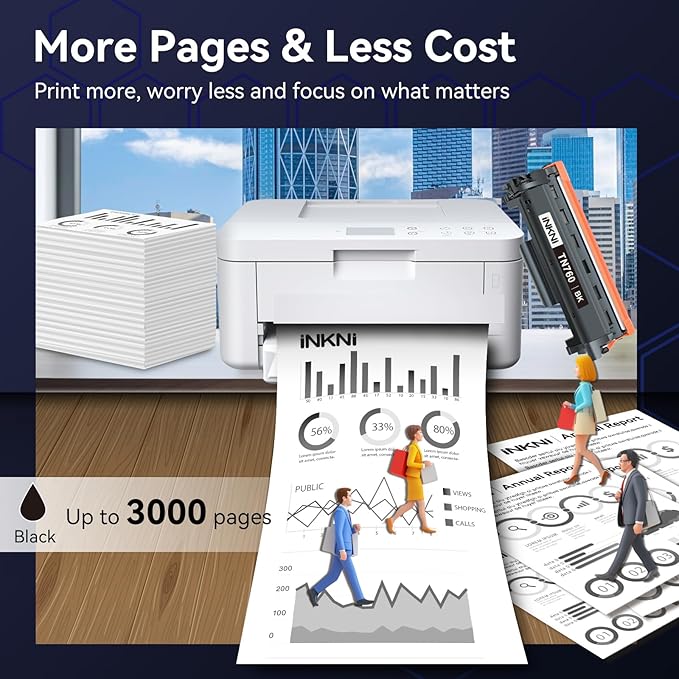 TN760 Compatible Toner Cartridge Replacement for Brother TN730 -730 TN-760 TN 760 - High Yield for MFC-L2710DW MFC-L2750DW DCP-L2550DW HL-L2350DW HL-L2395DW HL-L2370DW (2 Pack)