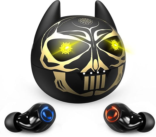 Earbuds for Kids, Penguins Bluetooth Headphones Bluetooth with Mic, 85dB Volume Limited, 36Hrs Playtime, Gilrs Boys Earbuds for Small Ears,Touch Control, Waterproof, Kids Wireless for School/Tablet.