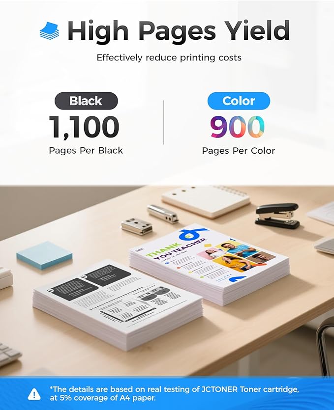 204A Toner Cartridge 4-Pack High Yield Replacement for HP 204A 204X CF510A CF511A CF512A CF513A Compatible for HP Color Laserjet Pro MFP M180fw M181fw M180n M180nw M154a M154nw Printer Ink Black Copy