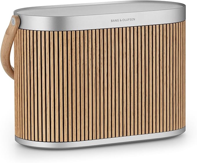 Bang & Olufsen Beosound A5 - Portable Bluetooth Speaker with Wi-Fi Connection, Carry-Strap, Oak
