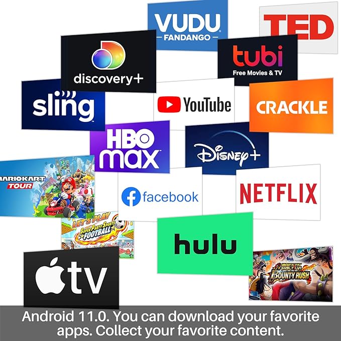 SYLVOX 27 Inch Smart TV 12/24 Volt TV 1080P FHD RV TV Android 11.0 Built-in Digital Video Disc Player with WiFi, Wireless Connection and Digital Noise Reduction Function