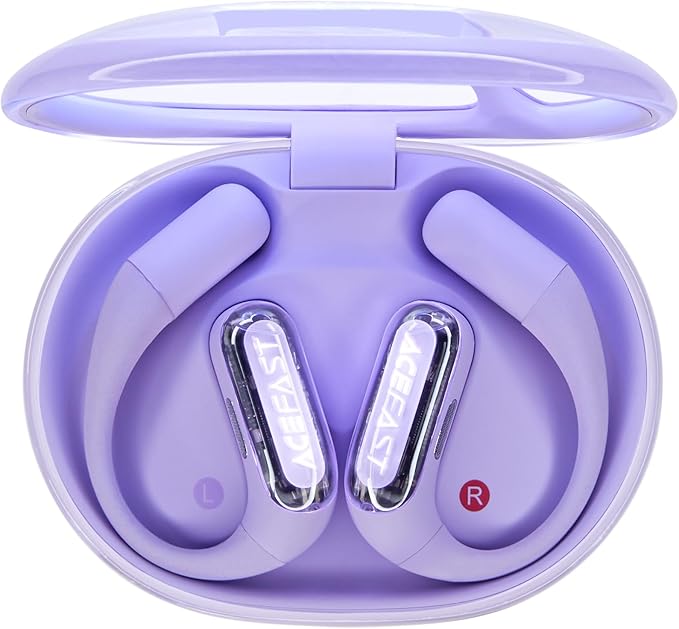 ACEFAST AceFit Pro Open-Ear Headphones, Night Safety Mode for Sports, Powerful Bass, 7.6g Ultra-Comfort, Bluetooth 5.4, 30H Playtime with Digital Display, IP54 Sports Earbuds for Running & Workouts