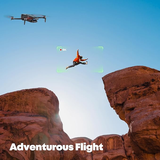 Bwine F7MINI 8K AI Drones with Camera for Adults 4K/30FPS Video, 3-Axis Brushless Gimbal 20000ft Transmission, Vertical Shooting, GPS Return Update, Follow, waypoint, Orbit Fly for Beginners 249g