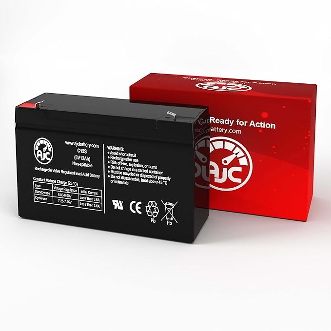 AJC Battery Compatible with APC Back-UPS Back-UPS 450 6V 12Ah UPS Battery