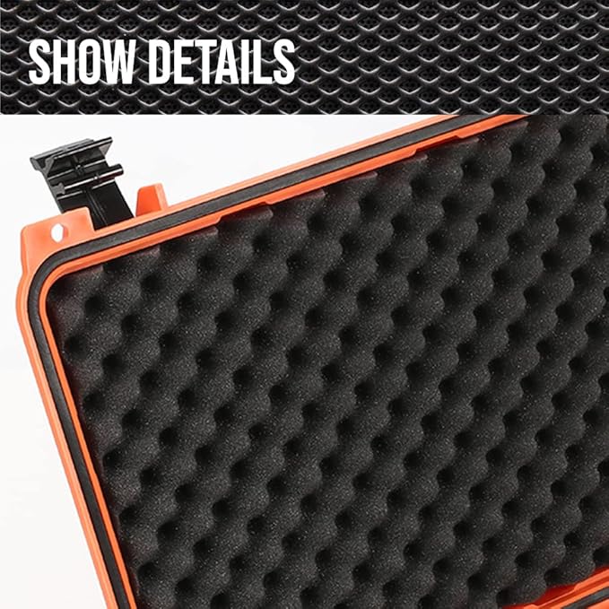 VR Carrying Case Outdoor Portable Storage Box Protector Glasses Bags(Orange)