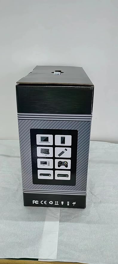 4K Smart Daylight Projector 5G WiFi Bluetooth,1000 ANSI/13000 Lumen Native 1080P Ultra HD Outdoor Movie Projector,Android Projector with Apps Keystone, Zoom, Home Cinema and Video Games,200” Display