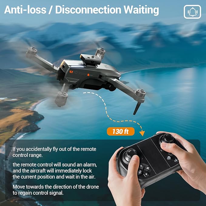 Drone with 2K Camera for Adults, RC Quadcopter with Obstacle Avoidance, 40 Minute Flight, Altitude Hold, One-Key Takeoff/Landing, 3 Speed Modes, Headless Mode, Best Gifts for Beginners, Teen Boys & Girls