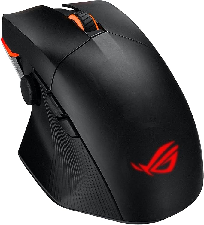 ASUS ROG Chakram X Origin Wireless Gaming Mouse – MMO/MOBA Design, Detachable Joystick, 11 Programmable Buttons Right-Handed, 123g, Tri-Mode Connectivity, 36K DPI, up to 150Hr Battery, PC/Mac Support