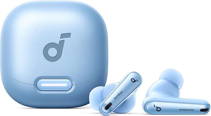 soundcore by Anker Liberty 4 NC Wireless Noise Cancelling Earbuds, 98.5% Noise Reduction, Adaptive Noise Cancelling to Ears and Environment, Hi-Res Sound, 50H Battery, Wireless Charging, Bluetooth 5.3