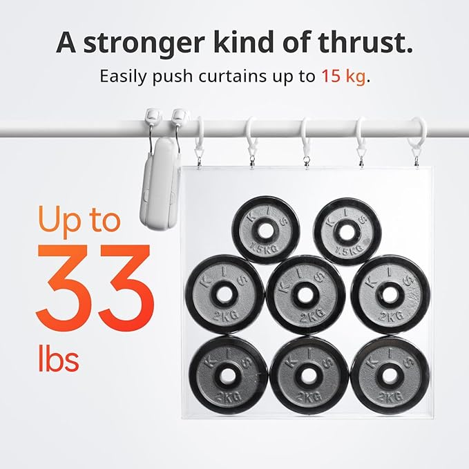 SwitchBot Smart Automatic Curtain Opener 2 Pack with Hub 2 - WiFi Remote Control with App/Timer, Performance Upgrade, WiFi Thermometer Hygrometer, Support Matter, Work with Alexa, Google Home, HomeKit