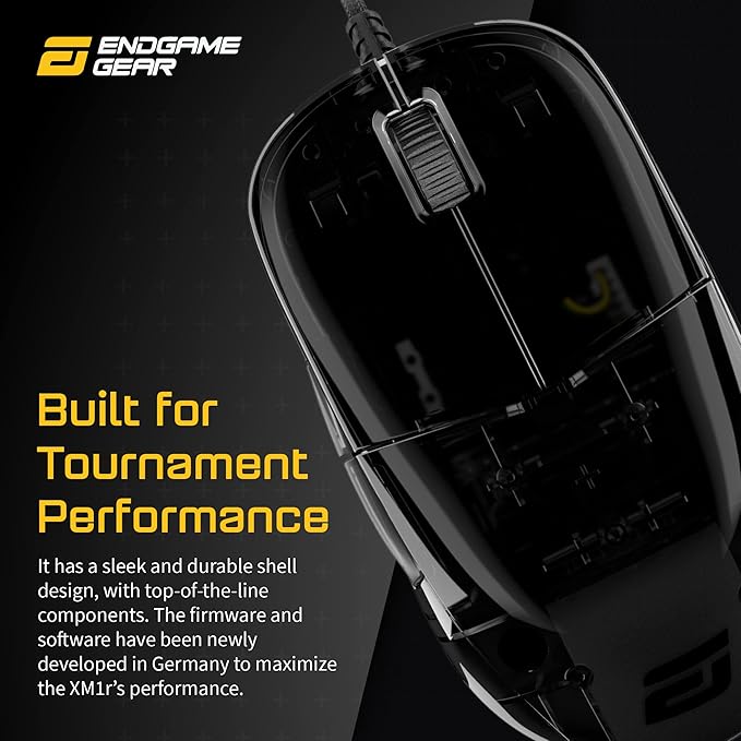 ENDGAME GEAR XM1r Gaming Mouse, Programmable Mouse with 5 Buttons and 19,000 DPI, Dark Reflex
