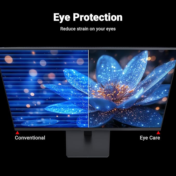 KTC 24 Inch FHD 1080P 100Hz Computer Monitor, VA Panel FreeSync PC Gaming Monitor, HDMI VGA Ports, HDR, 4000：1 Contrast, LowBlue Mode, Ergonomic Tilt Eye Care for Home Office