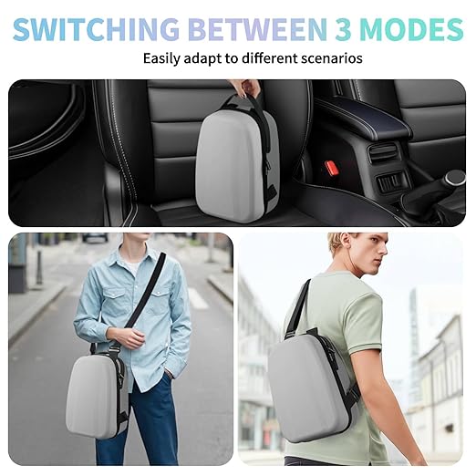 FOREGOER Carrying Case for Meta Quest 3/Oculus Quest 2, Hard Travel Storage Case Compatible with Meta Oculus Quest 2 Headset, Quest Pro and Accessories (Grey)