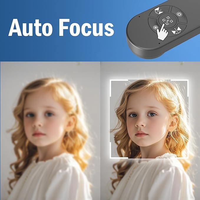 8MP USB Document Camera, Auto Focus, LED Light, Image Reversal, Built-in Mic, Mac OS, Windows, Chromebook for Distance Learning, Remote Teaching, Web Conferencing, Live Demo (KB700)