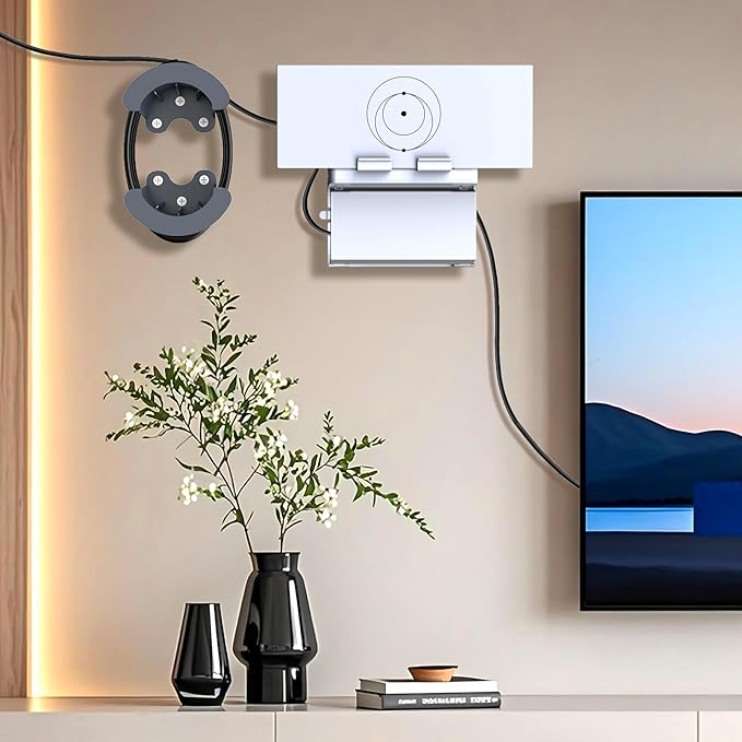 UBeesize Starlink Mount, Standard Gen 3 Router Wall Mount with Cable Caddy, All in One Wall Holder for Starlink Standard V3 Mesh Router and Power Supply