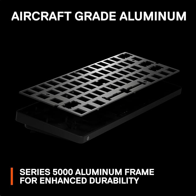 SteelSeries Apex Pro Mini Wireless Keyboard - 60% Design - OmniPoint 2.0 - Quantum 2.0 Wireless - Double Shot PBT Keycaps - Black