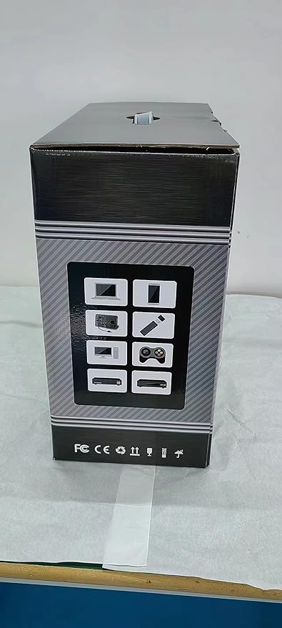 4K Smart Daylight Projector 5G WiFi Bluetooth,1000 ANSI/13000 Lumen Native 1080P Ultra HD Outdoor Movie Projector,Android Projector with Apps Keystone, Zoom, Home Cinema and Video Games,200” Display