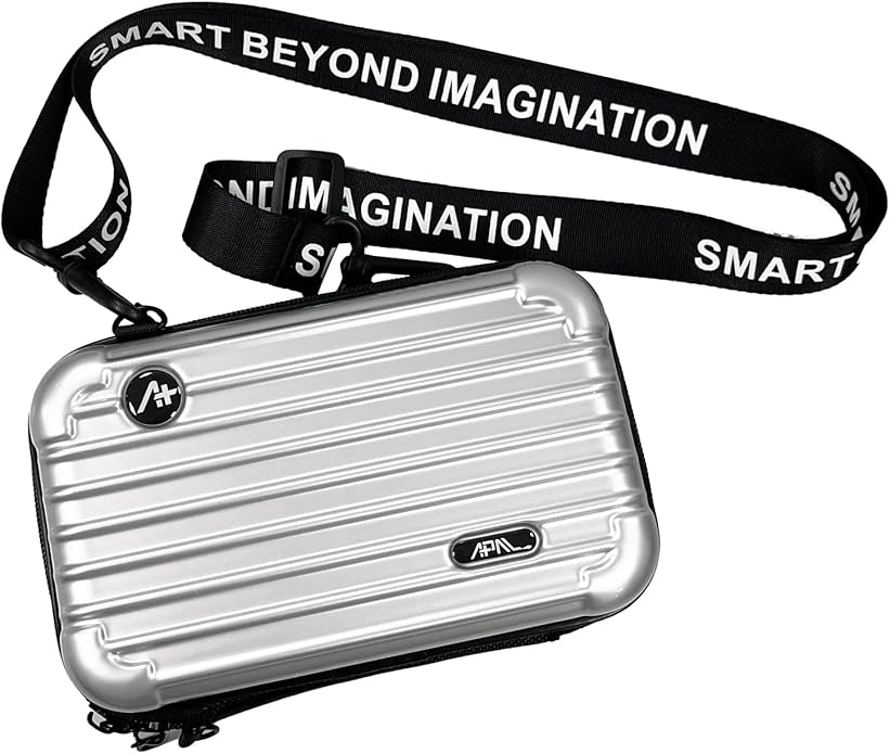 [APAL] Electronic Gadget Organizer, Anti-shock EVA Protection Carry Bag/Pouch for Power Bank, Cable, Hard DriveB. Personal Cosmetics, Toiletry Travel, Trendy Cross-body Bag.