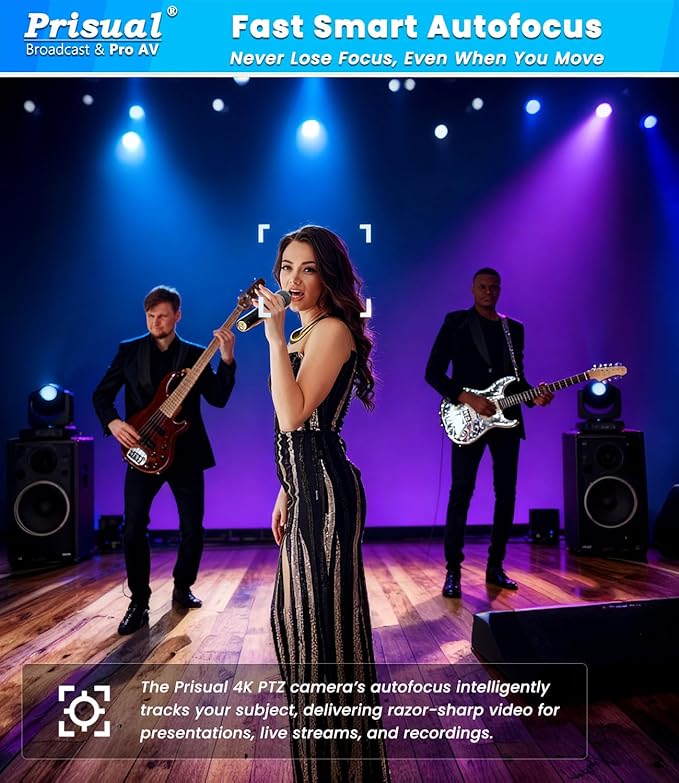 4K HDMI/IP/USB PTZ Camera 20X, Advanced PTZ Auto Tracking Camera, 1/1.8”4K UHD 30P with Built-in Tally Light for Church Conference Events, PoE, PT20X-4K (NDI Upgrade for Free)