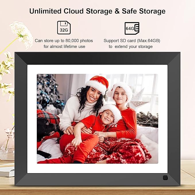 11" Digital Photo Frame Dual-WiFi-Picture-Frame - Smart Frame with 16GB Storage, 2176 * 1600 Pixels HD Touchscreen Display, Load Photo Video from Digital Frame via App Email, Free Cloud, Gift for Him
