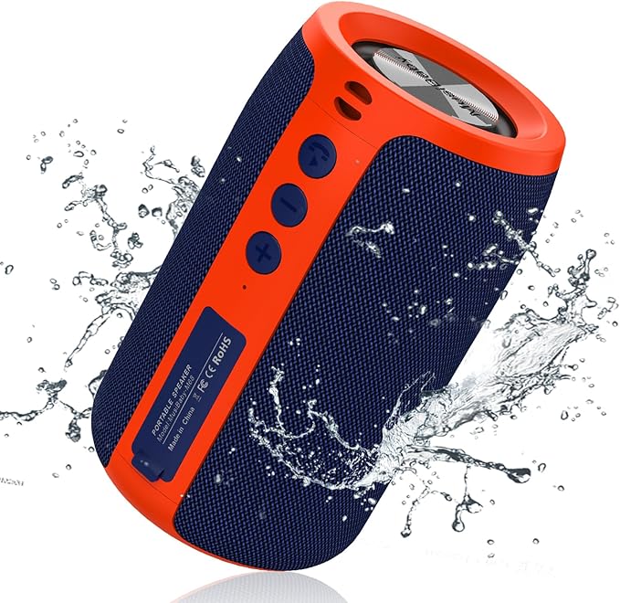 Bluetooth Speaker,MusiBaby Portable Wireless Speakers,Waterproof,Outdoor Speaker with Stereo Sound,Booming Bass,Dual Pairing,Bluetooth 5.3,24H Play,Speakers for Home,Party,Travel,Gifts