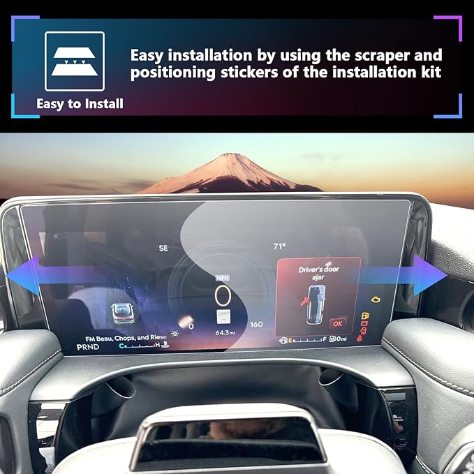 SXCY for 2025 Lincoln Aviator Screen Protector 12.3 Inch 2025 Aviator Accessories 2025 Aviator Instrument Dashboard Screen Protector[2PCS Nano]