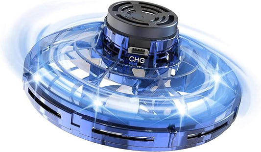 FLYNOVA Cool Kids Light Up Toys,Hand Operated UFO Drones,Mini Flying Orb with Lights,Hover Boomerang Spinner,Xmas Birthday Gifts for Adult Teen,Indoor Outdoor Summer Party Toys with Family Friends