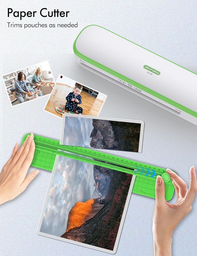 Laminator Machine, 9inch Silent Thermal Laminator with Complete Set for Home Office School