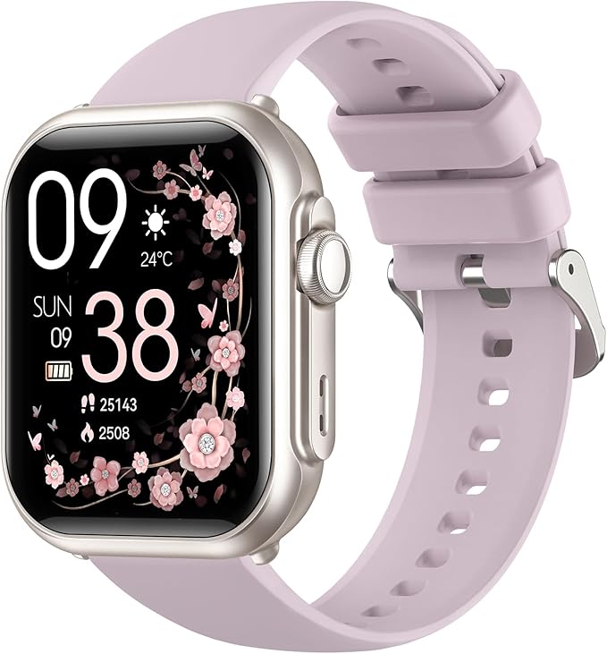 Smart Watches for Women for iPhone&Android: 30 Day+Battery Life, Smart Watch (Answer/Make Calls)with SpO2 Sleep Heart Rate Monitor, IP68 Waterproof,Fitness Tracker with 120+Sport,Reloj Inteligente