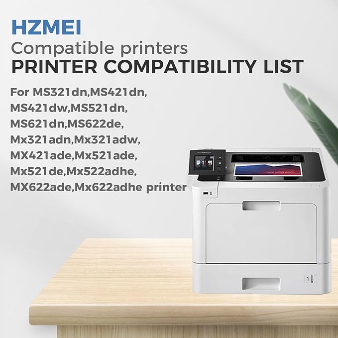 High Yield 56F1000 56F000G Toner Cartridge with Chip 56F1000 Black Toner Cartridge Compatible for Lexmark MS321 MS421 MS521 MS621 MS622 MX321 MX421 MX521 MX522 MX622 Laser Printer