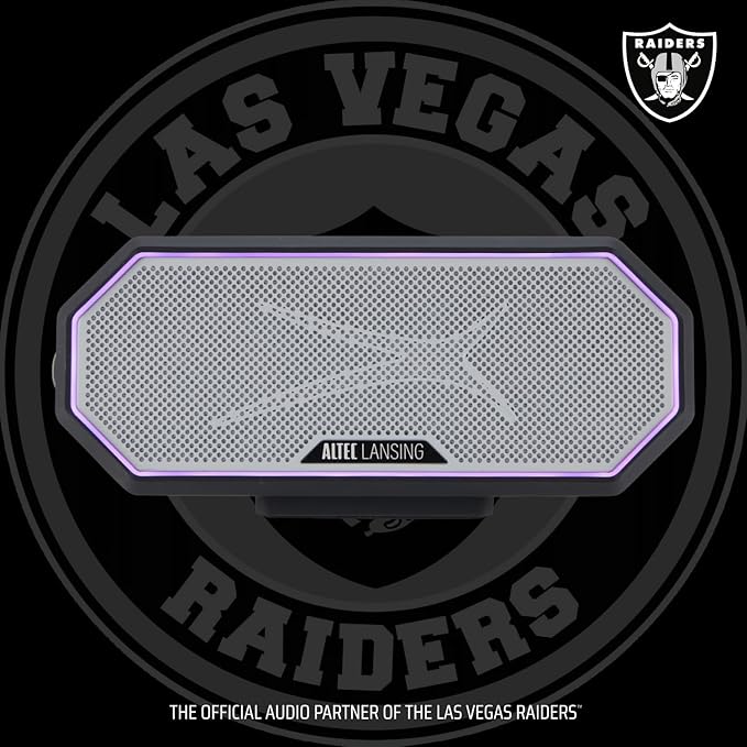 Altec Lansing - Portable Bluetooth Speaker HYDRABLAST 2.0, Waterproof IP67, 20W Output Power, Magnetic Bluetooth Speaker (Raiders)