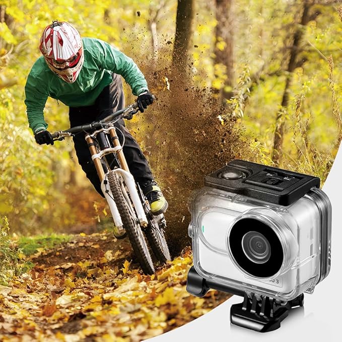 60M/196FT Waterproof Case for Insta360 GO 3,Underwater Deep Diving Protective Shell for Insta360 Camera Accessories