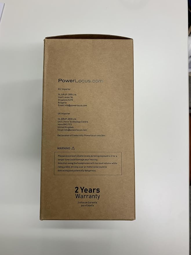 PowerLocus Bluetooth Over-Ear Headphones, Wireless Stereo Foldable Headphones Wireless and Wired Headsets with Built-in Mic, Micro SD/TF, FM for iPhone/Samsung/iPad/PC (Black/White)