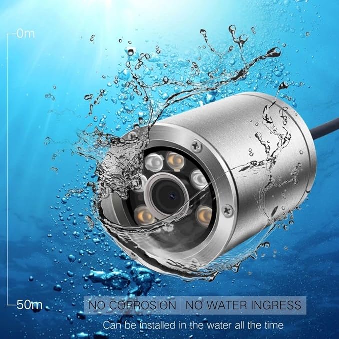 Upgraded Underwater Camera Adjustable Focus Lens 5MP Full HD Video POE Camera for Koi Pond