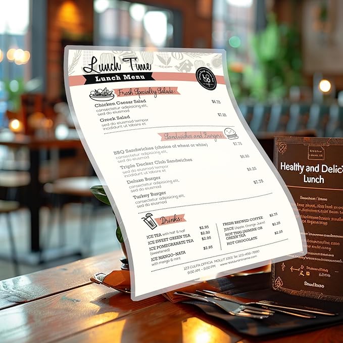 HORLIMER 100 Pack 11x17 Laminating Sheets, Clear Thermal Laminating Pouches 11.5 x 17.5 for Laminator, 3 Mil