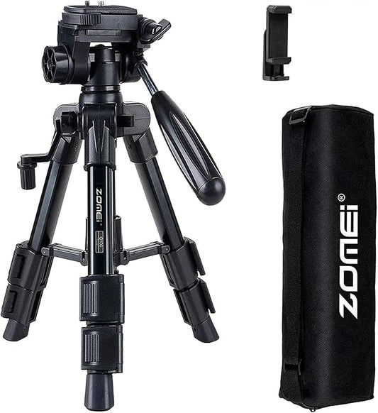 Mini Tripod for Camera,Zomei Travel Table Tripod with 3-Way Pan/Tilt Head 1/4 inches Quick Release Plate and Bag for DSLR Camera Tripod Carrying Bag