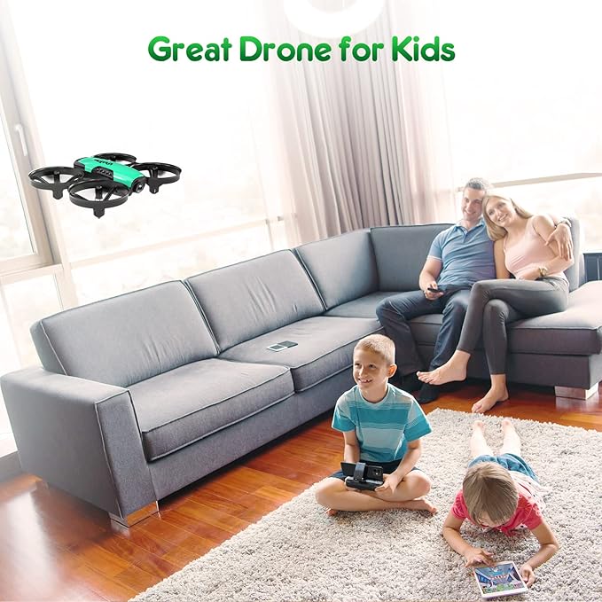 Loolinn | Drone for Kids Gift with Camera - Mini Drone, Remote Control Quadcopter Drone with 90° Adjustable Camera, Safe for Kids, Photos and Videos, Easy to Fly (Christmas Gift for Boys and Girls)
