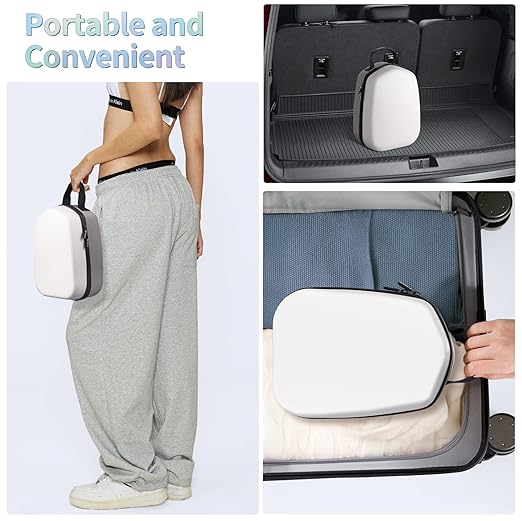 FOREGOER Hard Carrying Case Compatible with Meta Quest 3S/Quest 3/Oculus Quest 2 Official Original/Elite Strap VR Gaming Headset, Portable Travel Vision Pro Case for Touch Controllers Accessories