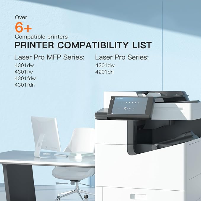 E-Z Ink 210X Toner Cartridges with Chip Compatible for HP 210X Toner Cartridges 4 Pack High Yield 210 X W2100X W2100A to Use with Color Laser Pro MFP 4301fdw 4301fdn 4301dw Pro 4201dn 4201dw (BCYM)