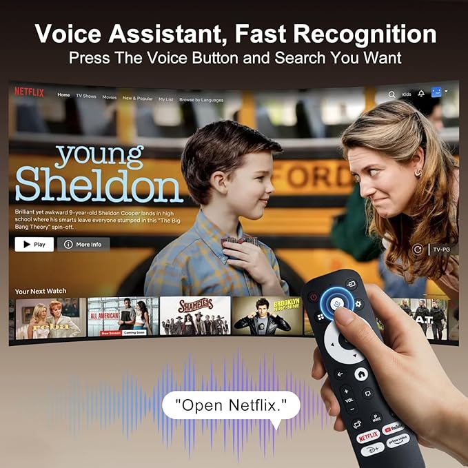 [Netflix-Licensed] 4K Smart Projector with WiFi and Bluetooth, Built-in Android 13, Auto Keystone Video Projector, Voice Control, 180°Rotatable Home Theater Outdoor Movie proyector