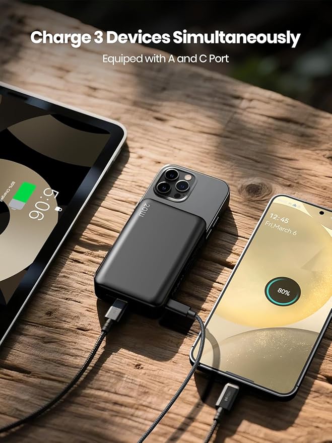 Magnetic Power Bank 20000mAh Wireless Portable Charger PD 20W USB C Fast Charging,for MagSafe Battery Pack Compatible with iPhone 17 Air/16/15/14/13/12 Pro Max/Pro/Plus/Mini