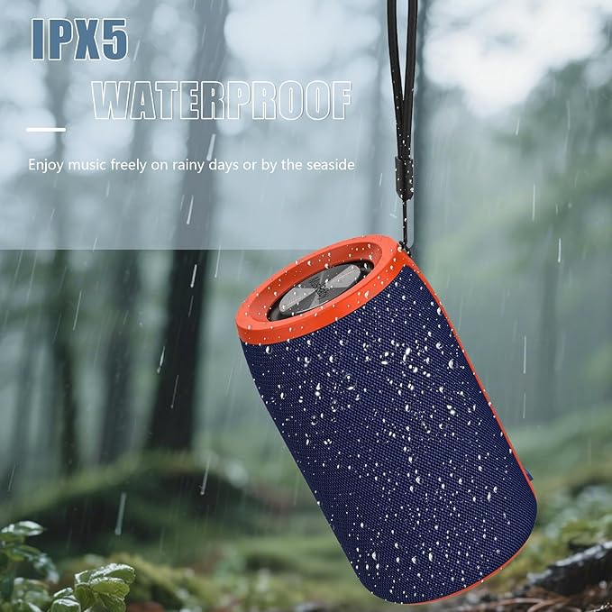 Bluetooth Speaker,MusiBaby Portable Wireless Speakers,Waterproof,Outdoor Speaker with Stereo Sound,Booming Bass,Dual Pairing,Bluetooth 5.3,24H Play,Speakers for Home,Party,Travel,Gifts