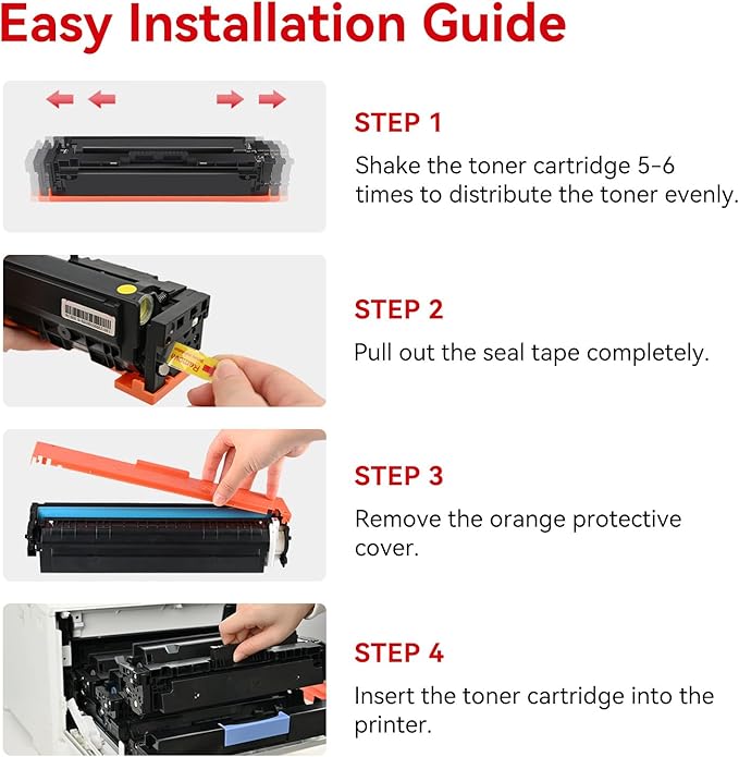 MYTONER 054 Toner Cartridge Set Replacement for Canon 054 054H CRG-054 for Color imageCLASS MF644Cdw MF642Cdw LBP622Cdw MF641Cw Printer 4 Pack High Yield Ink (Black Cyan Yellow Magenta)