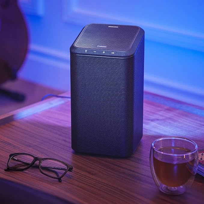 PHILIPS Fidelio TAFS1 Bluetooth Speaker System - 60 W RMS - Alexa, Google Assistant, Siri Supported - Black