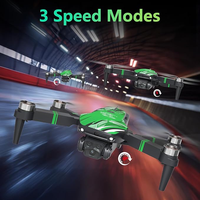 TT19 Drone with Camera for Adults, 1080P HD Camera, Obstacle Avoidance Function Level 3 Wind Resistance Brushless Motor, Drones with Headless Mode 3D Flip